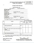 Bản dịch Tờ khai thuế môn bài tiếng Anh